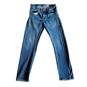 Wrangler Slim Straight Jeans Mens 30x29 Blue Stretch Denim Medium Wash
